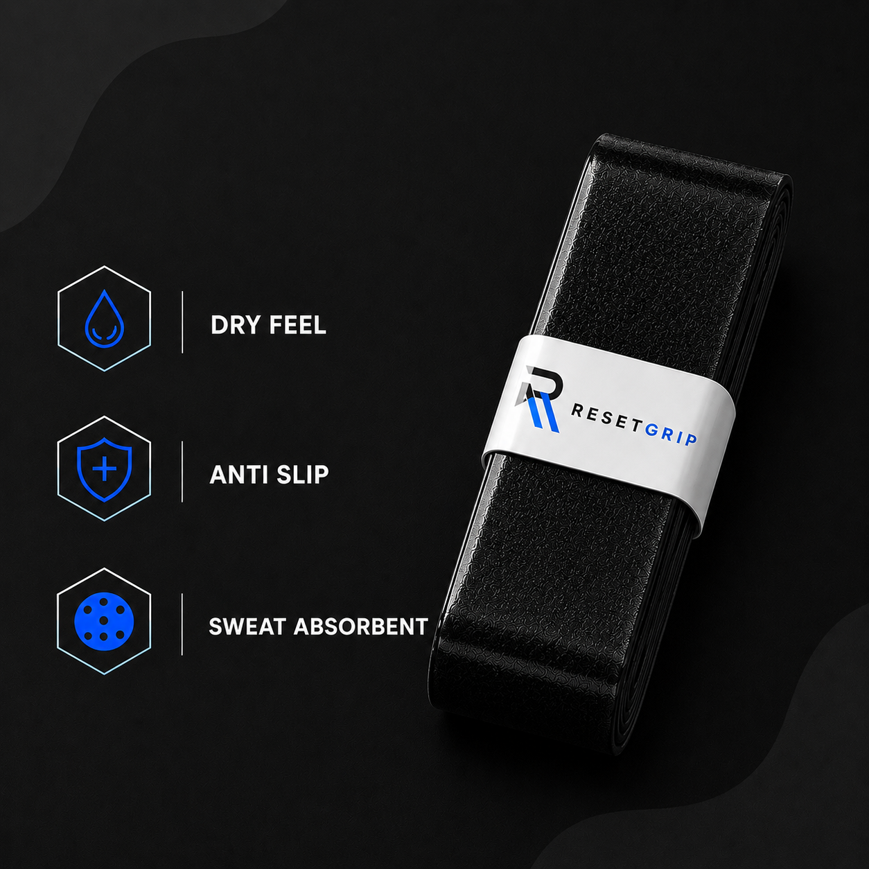 Black Anti-Slip Grip (Double Side)